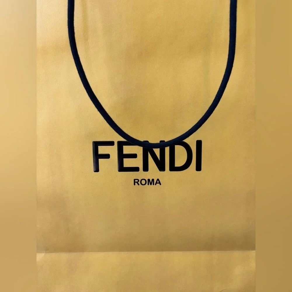 Fendi Yellow Shopping Bag